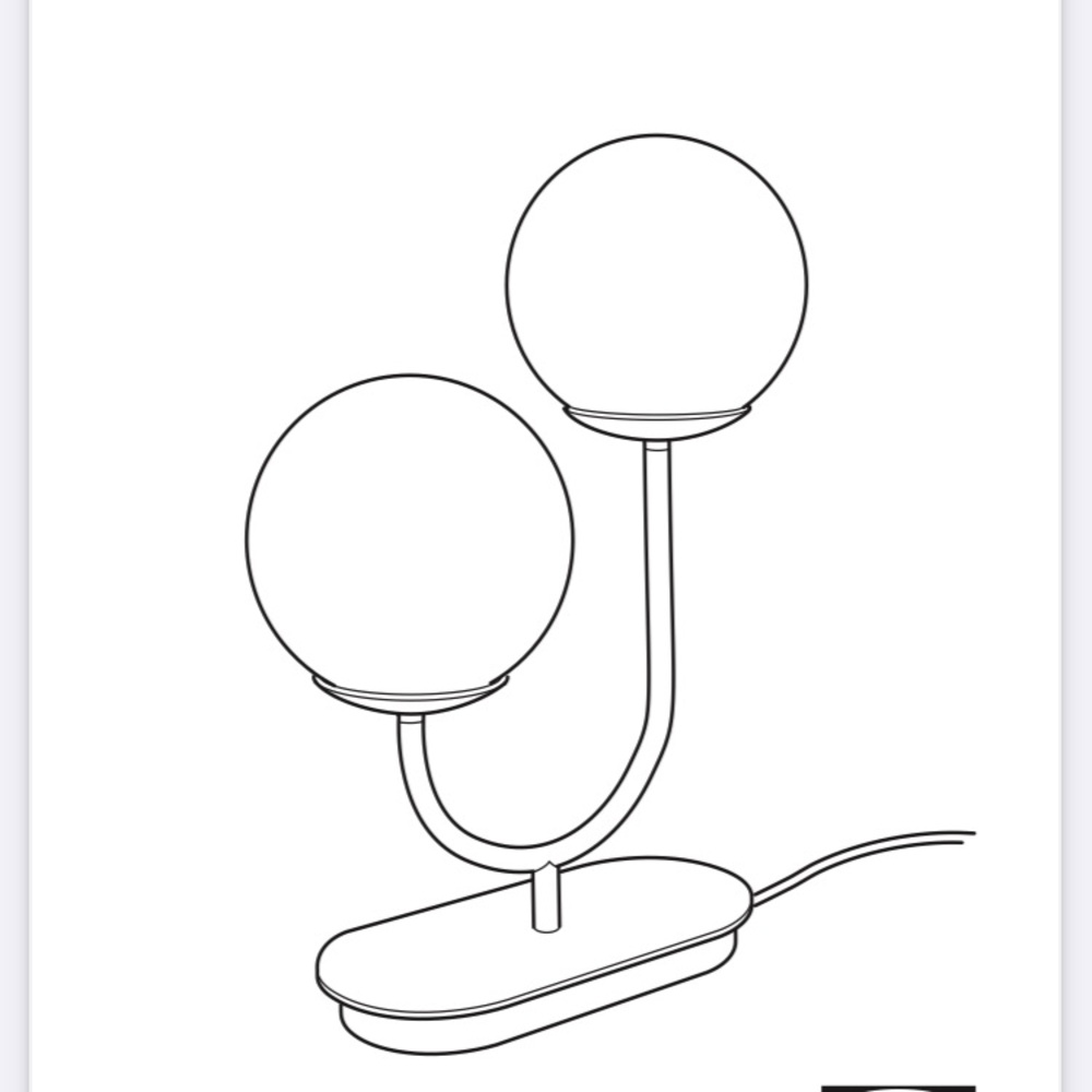 IKEA Dual Globe White Table Lamp absolutely gorgeous! - Picture 8 of 14